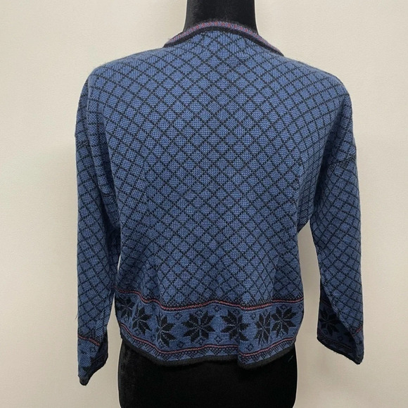 Norskwear Icelandic Nordic Fair Aisle 100% Norwegian lambs Wool Sweater Cardigan - Picture 12 of 16